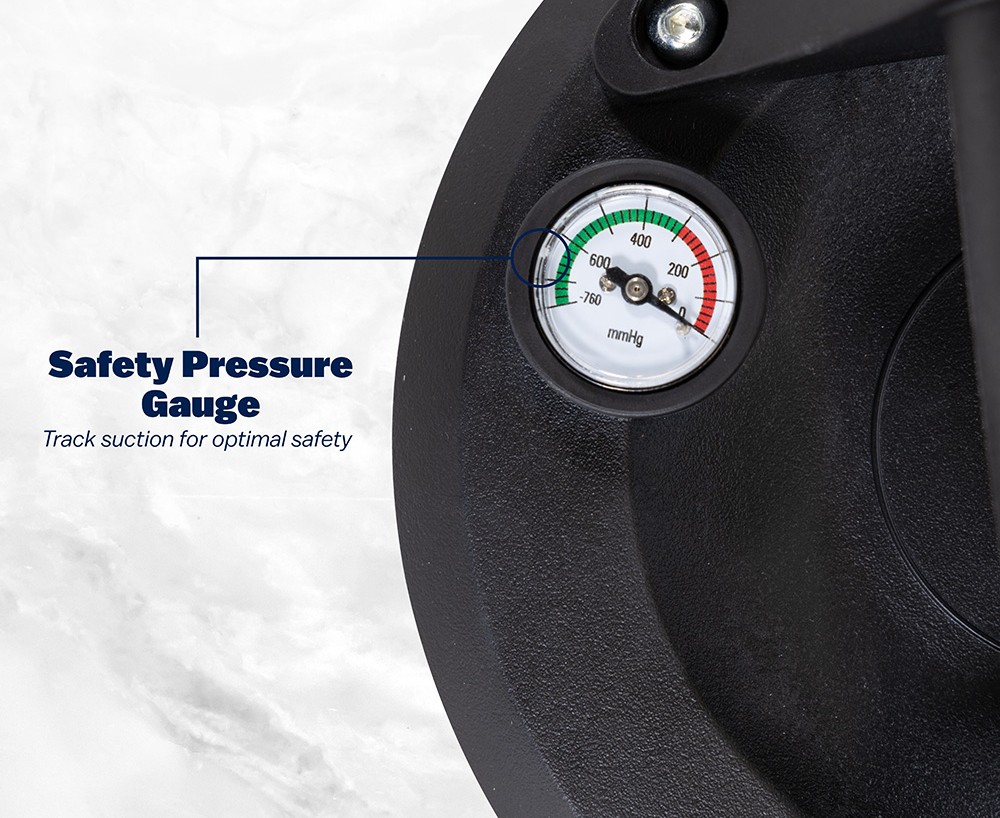 safety pressure gauge tracks suction